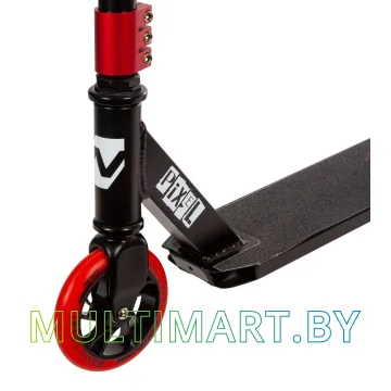 Самокат Novatrack Pixel 120A.PIXEL.BRD21 (черный/красный, 2021) картинка 4